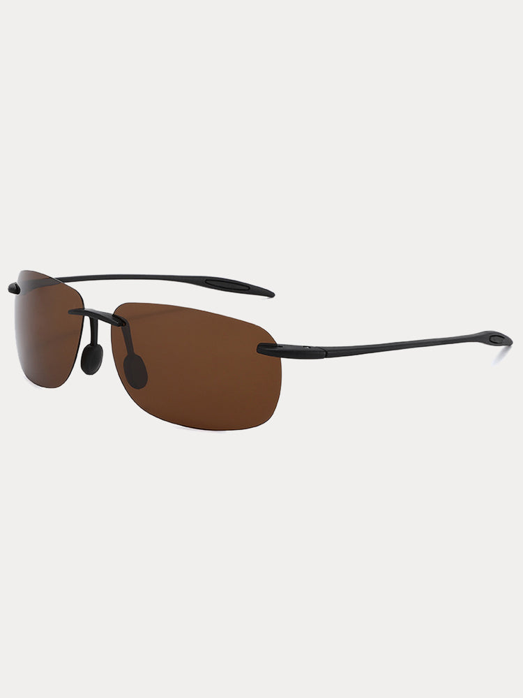 Vintage Rimless Rectangle Sunglasses - PAT2