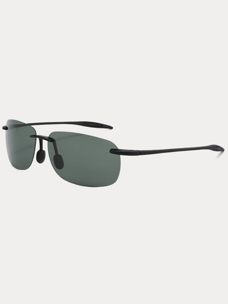 Vintage Rimless Rectangle Sunglasses - PAT3