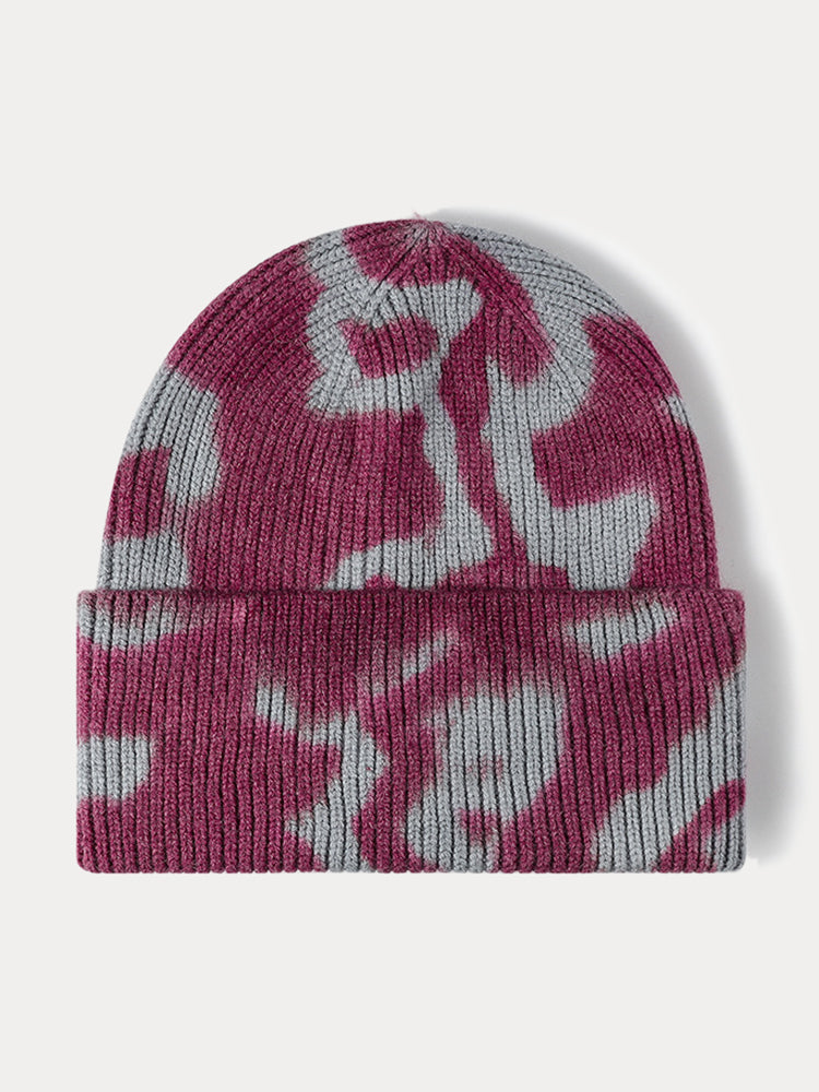Street Style Tie-Dye Knit Beanie - PAT2