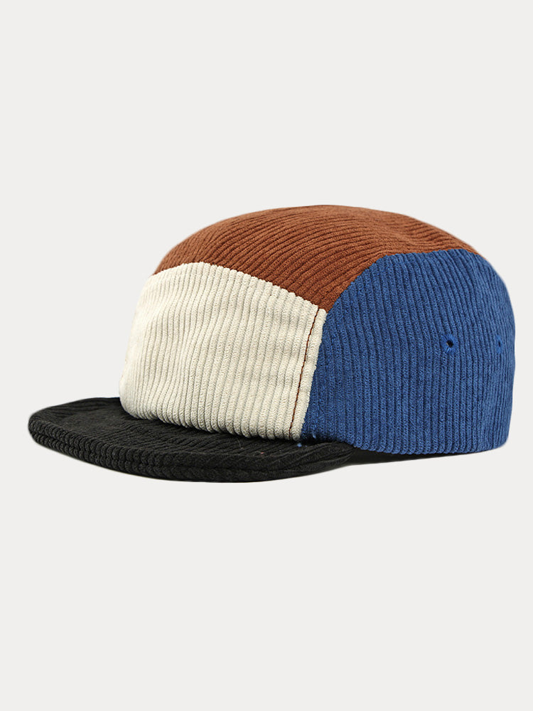 Trendy Contrast Color Corduroy Cap - PAT1