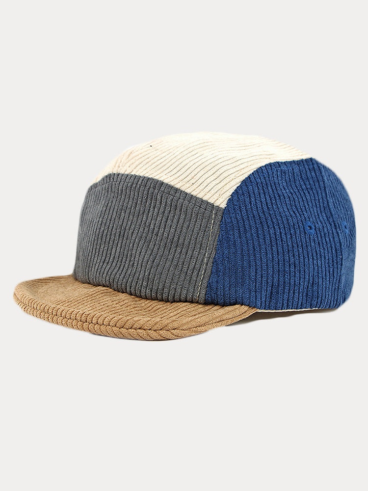 Trendy Contrast Color Corduroy Cap - PAT3