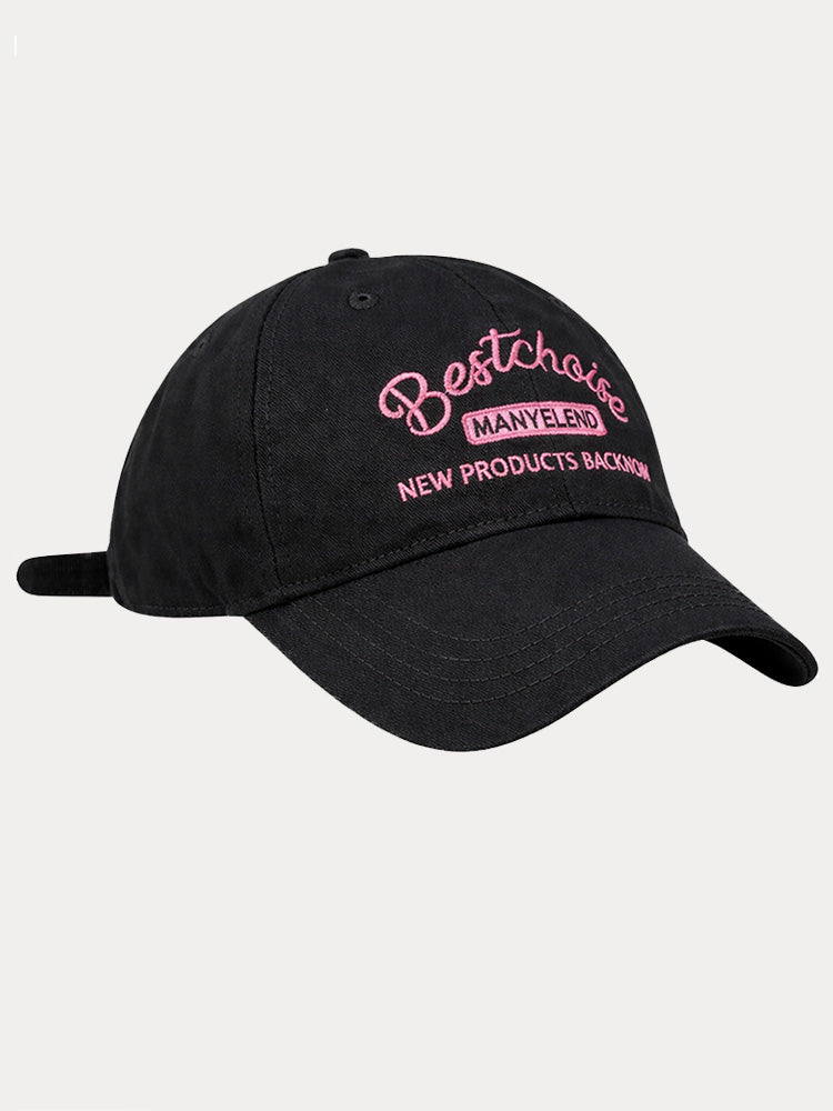 Casual Outings Wide Brim Baseball Cap - Black