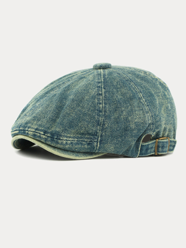 Fashion Vintage Denim Newsboy Cap - PAT2