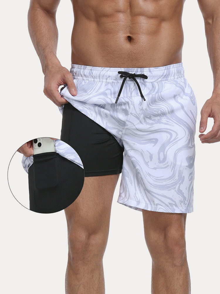 Vacation Ready Compression Lined Swim Trunks - PAT1