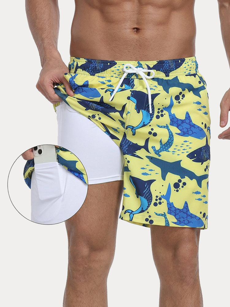 Vacation Ready Compression Lined Swim Trunks - PAT15