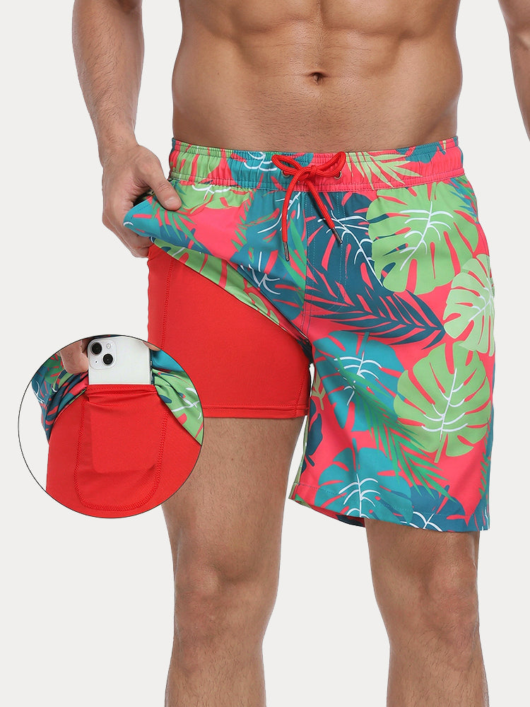 Vacation Ready Compression Lined Swim Trunks - PAT21