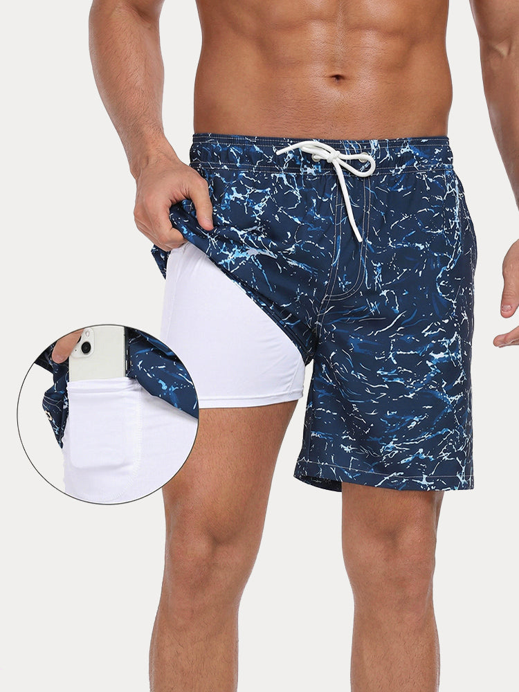 Vacation Ready Compression Lined Swim Trunks - PAT22
