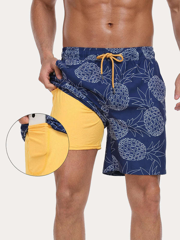 Vacation Ready Compression Lined Swim Trunks - PAT23