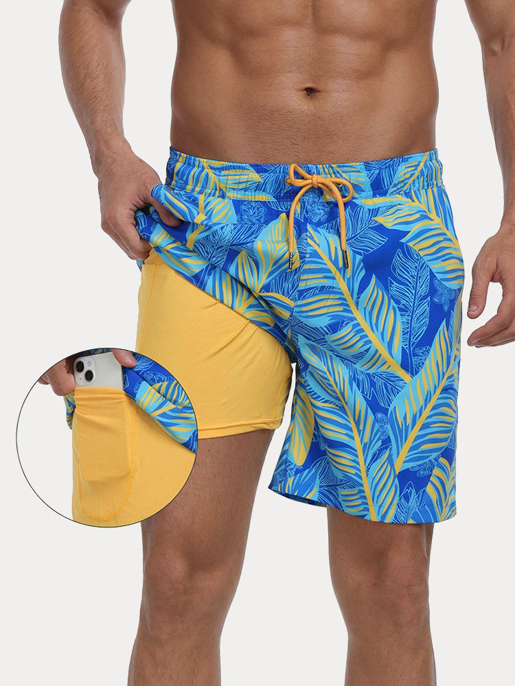 Vacation Ready Compression Lined Swim Trunks - PAT3