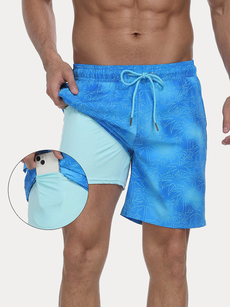 Vacation Ready Compression Lined Swim Trunks - PAT5