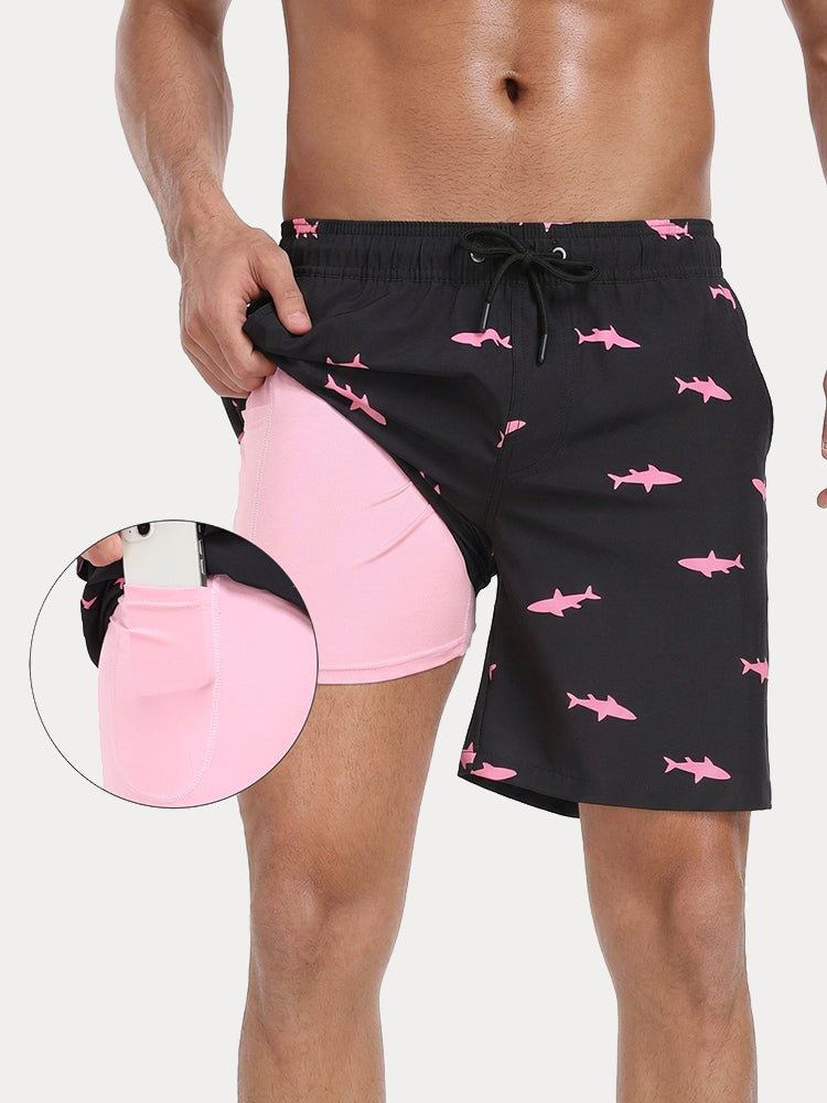 Vacation Ready Compression Lined Swim Trunks - PAT7