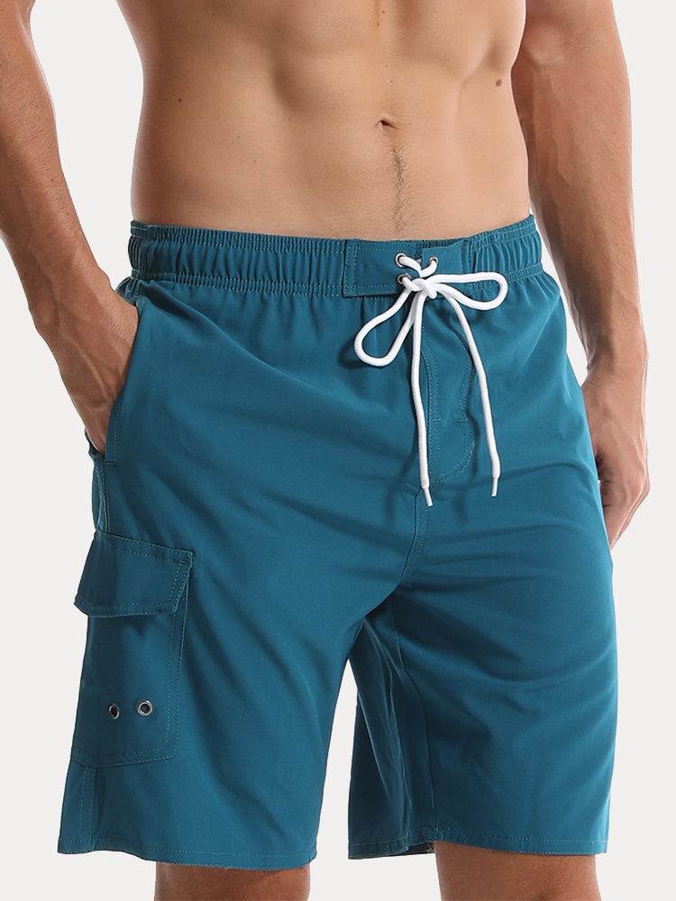 Versatile Breathable Hybrid Board Shorts - Blue Green