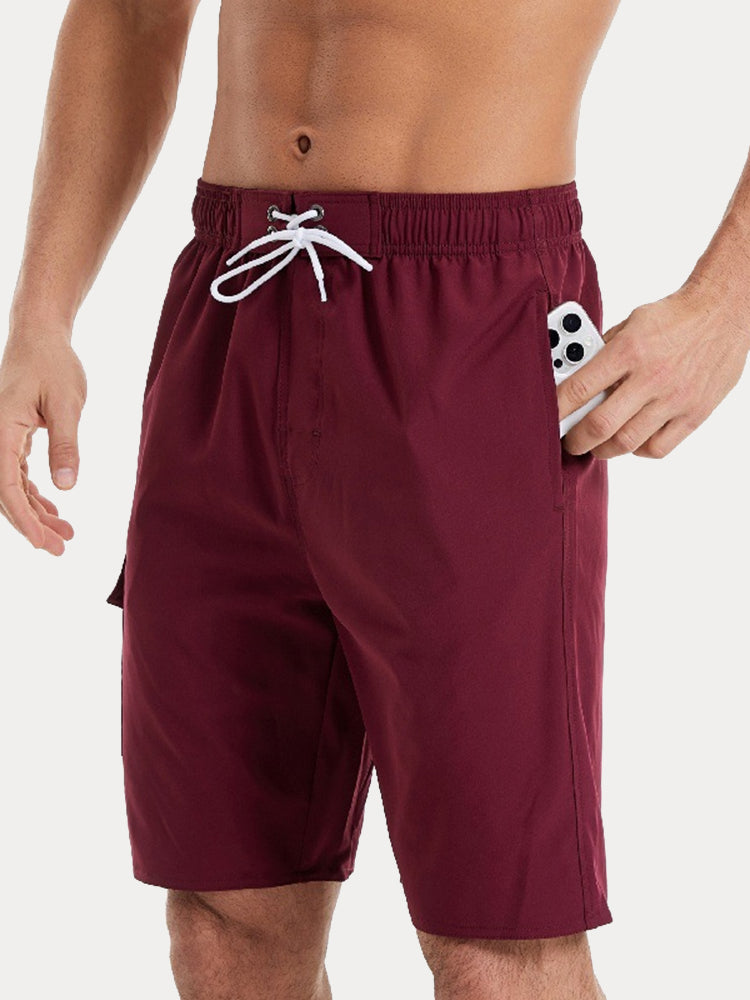Versatile Breathable Hybrid Board Shorts - Red