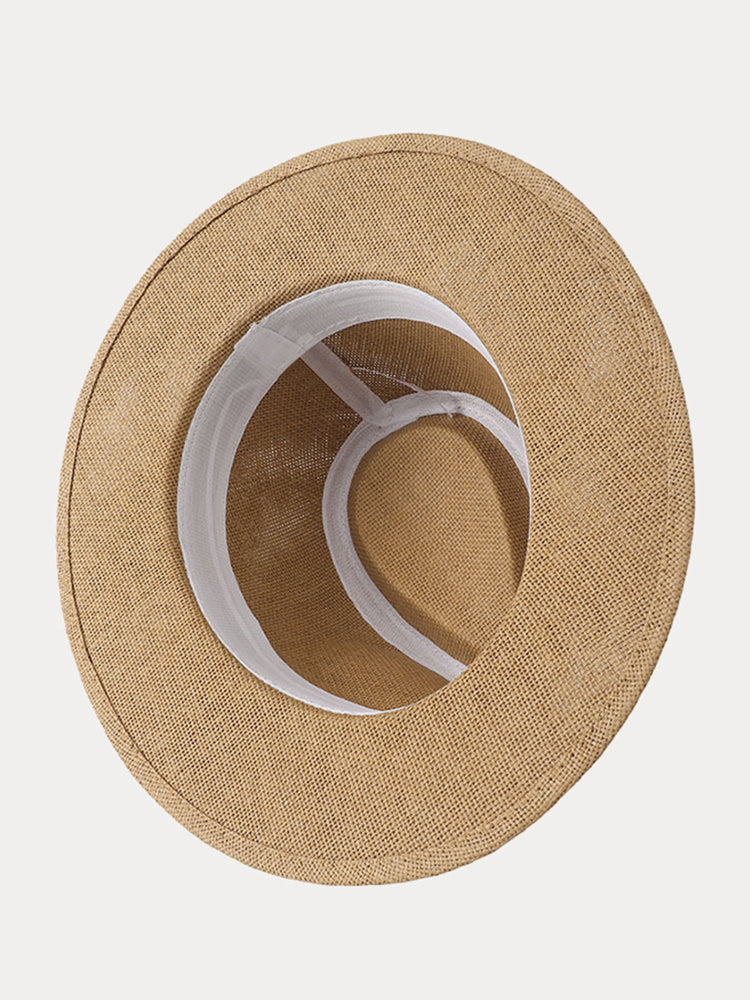 Classic Banded Panama Hat - Khaki
