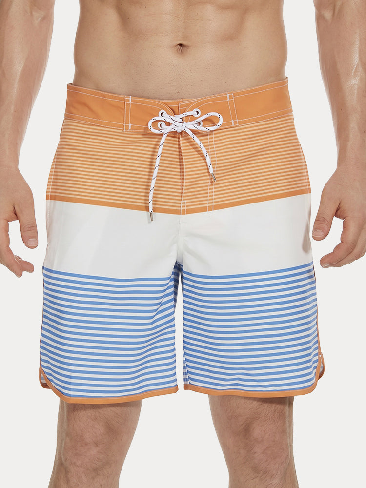Men's Quick-Dry Multi-Pocket Printed Swim Trunks - PAT2