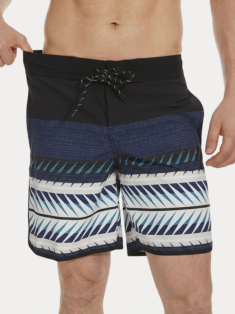 Men's Quick-Dry Multi-Pocket Printed Swim Trunks - PAT5