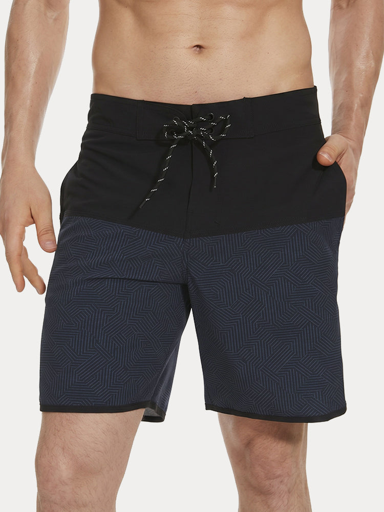 Men's Quick-Dry Multi-Pocket Printed Swim Trunks - PAT6