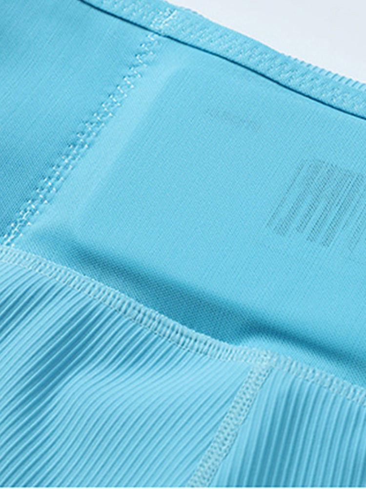 Men's Pro-Stretch Compression Running Shorts - Light Blue