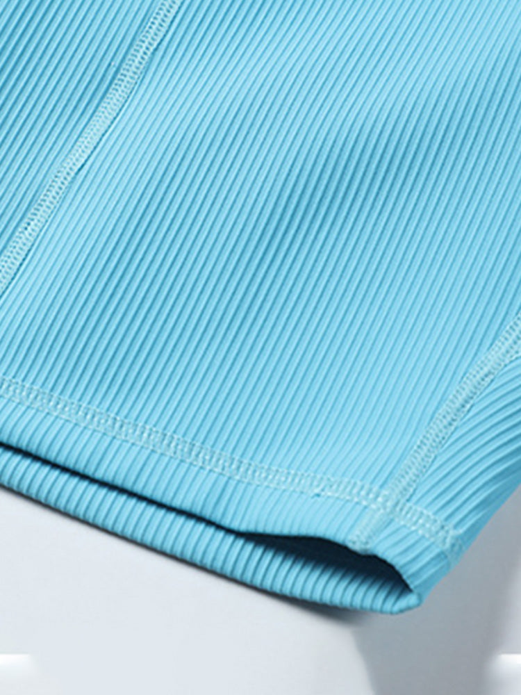 Men's Pro-Stretch Compression Running Shorts - Light Blue
