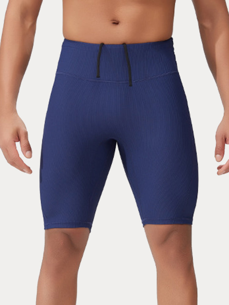 Men's Pro-Stretch Compression Running Shorts - Navy Blue