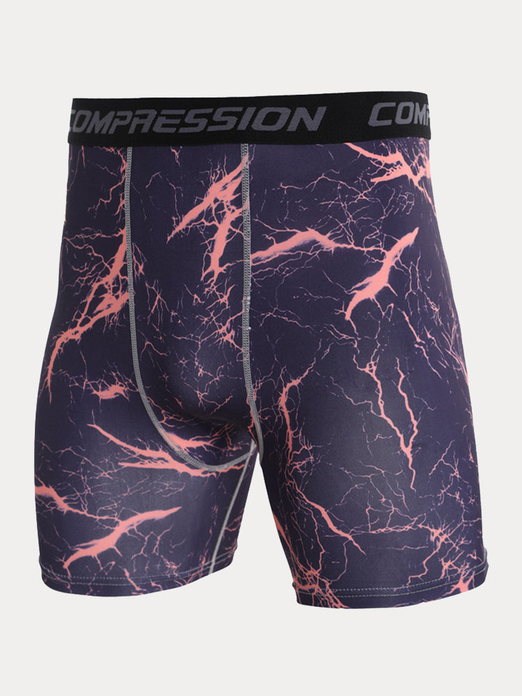 Men's Camo Compression Training Shorts - PAT3