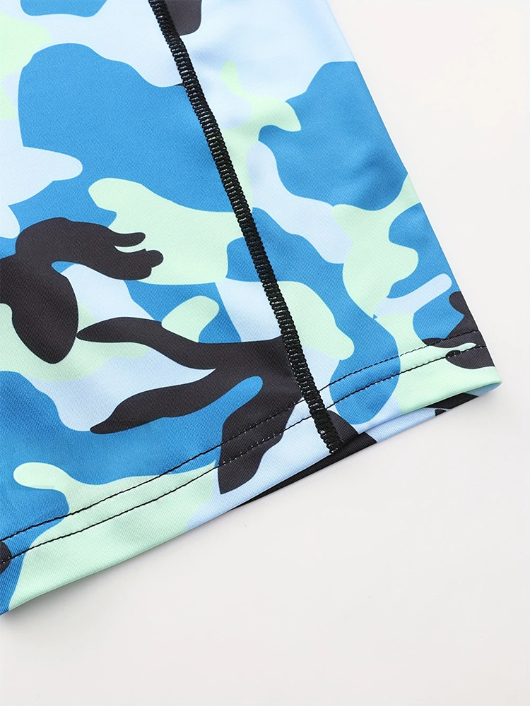 Men's Camo Compression Training Shorts - PAT7