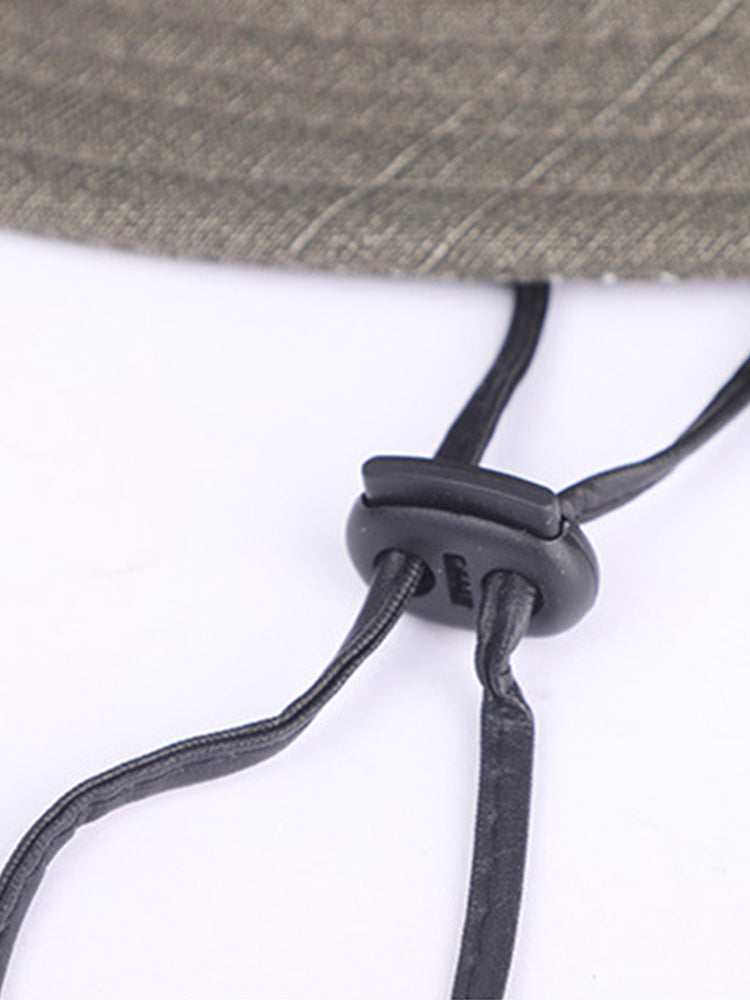 Men's Breathable Wide Brim Outdoor Sun Hat - Army Green