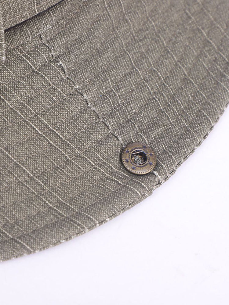Men's Breathable Wide Brim Outdoor Sun Hat - Army Green