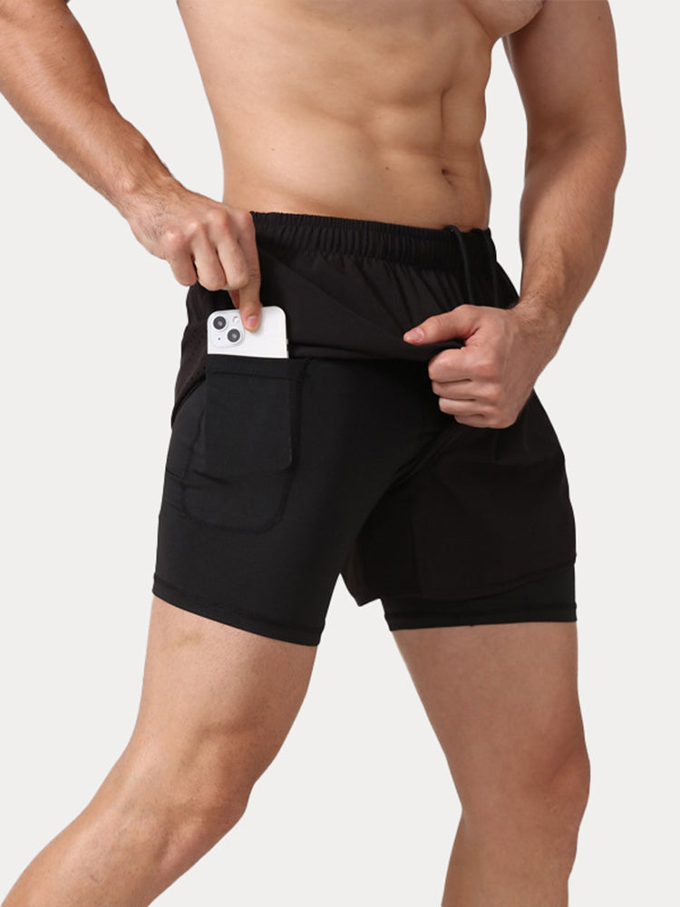 Men's Ultra-Light 2-in-1 Marathon Shorts - Black