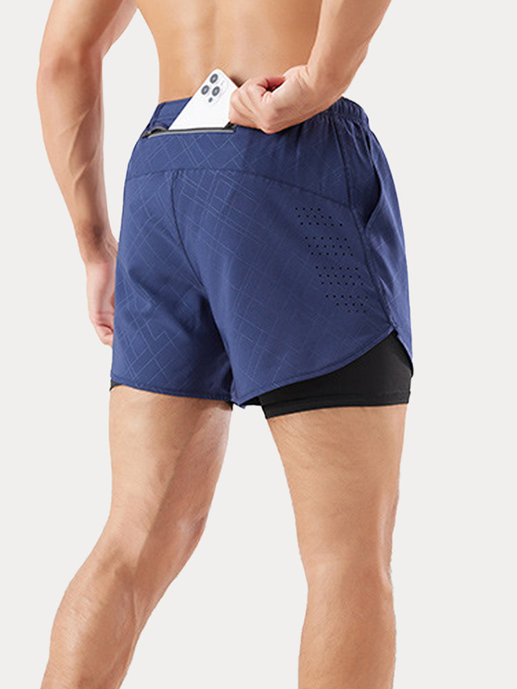 The Elite 3" Split Running Short - Navy Blue