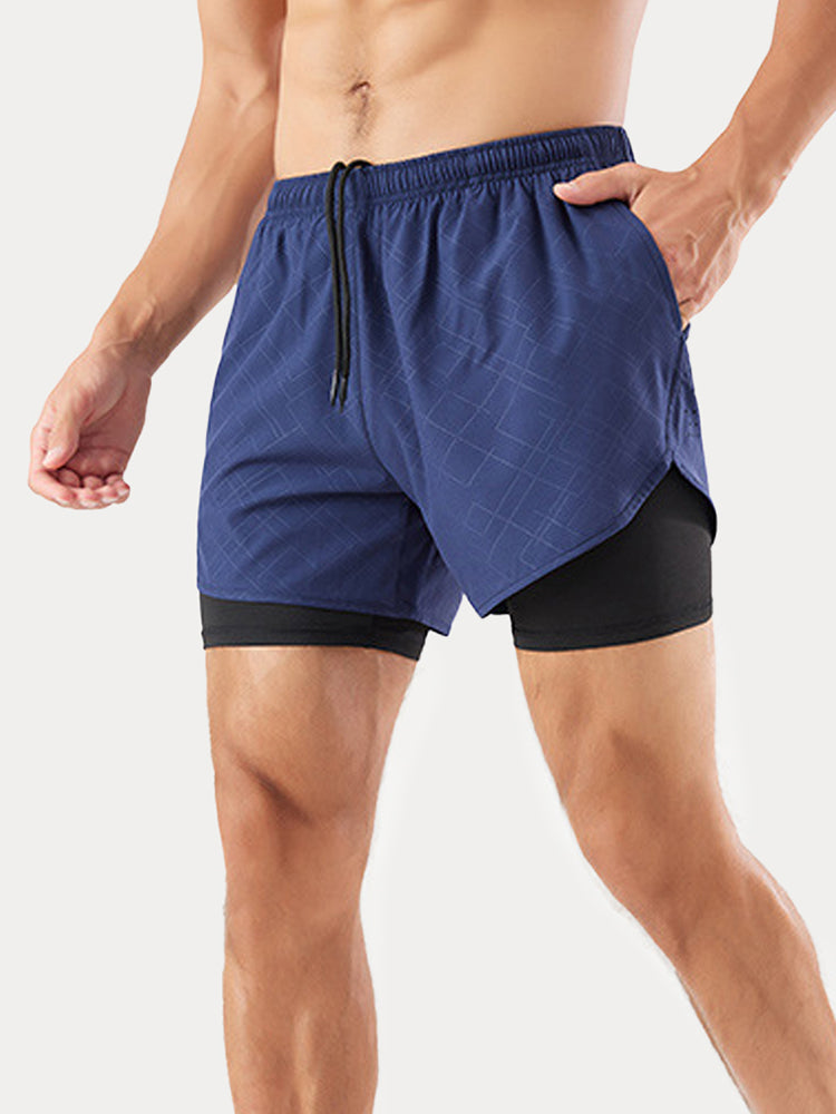 The Elite 3" Split Running Short - Navy Blue