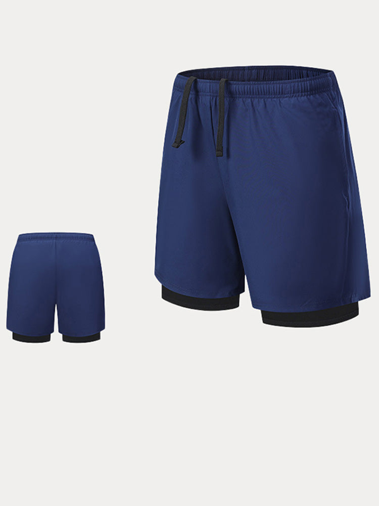 Men's 2-in-1 Lined Running Shorts - PAT5