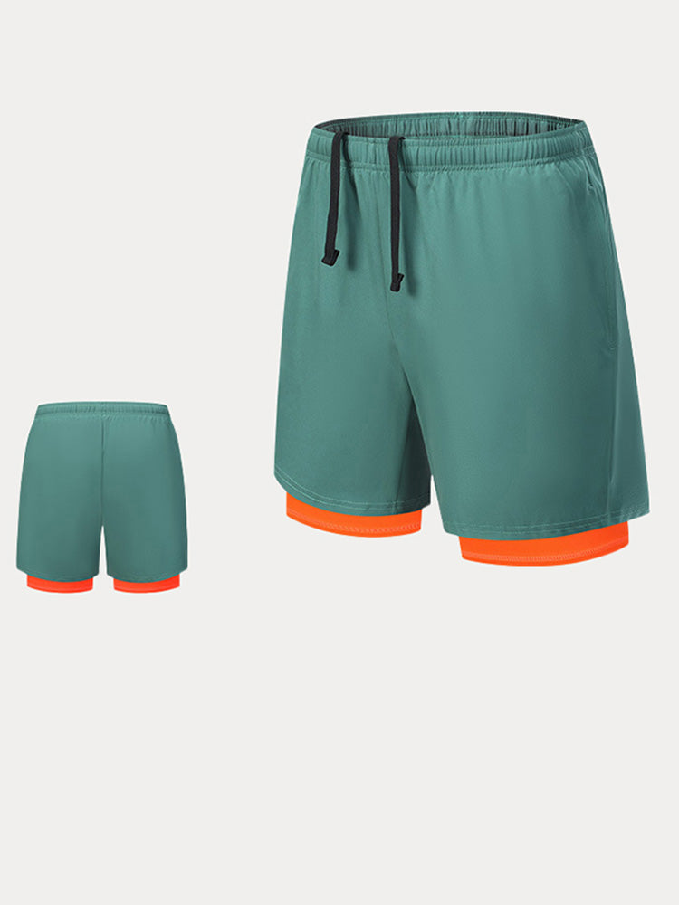 Men's 2-in-1 Lined Running Shorts - PAT6