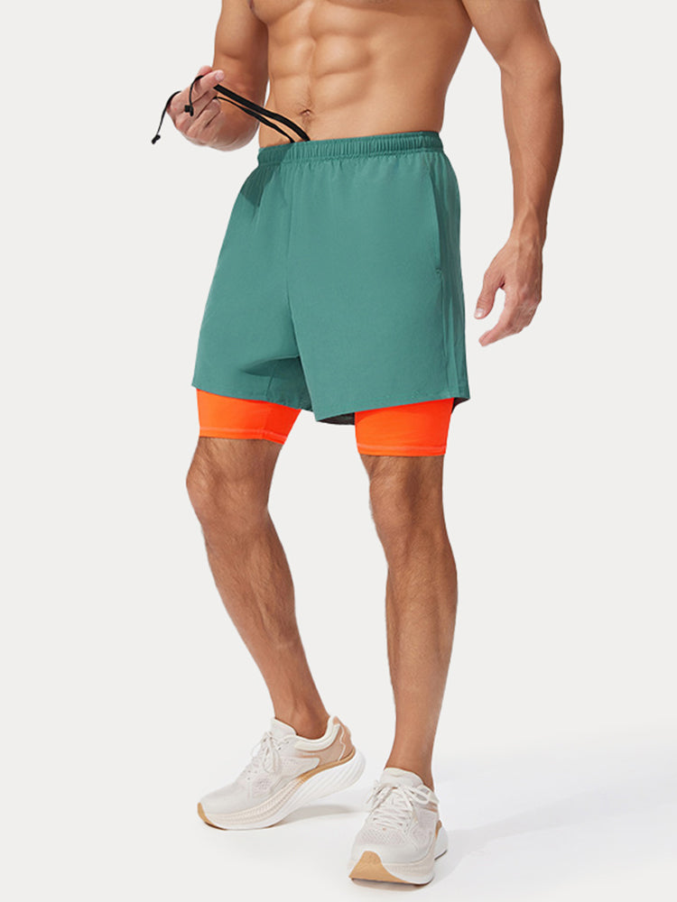 Men's 2-in-1 Lined Running Shorts - PAT6