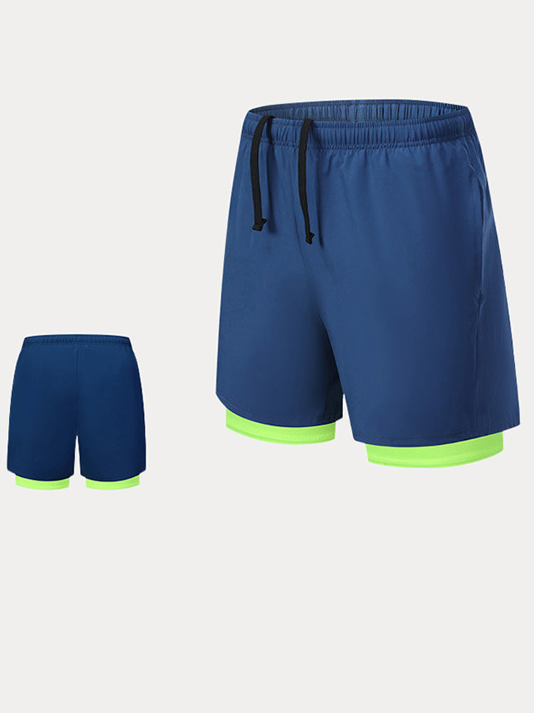 Men's 2-in-1 Lined Running Shorts - PAT7