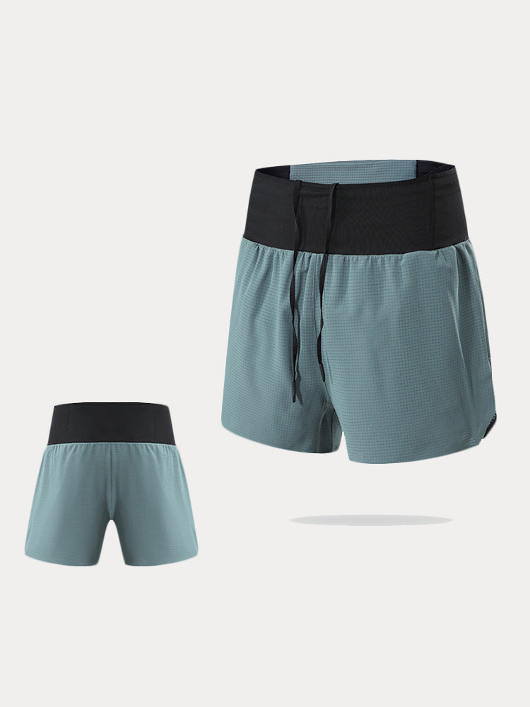 Men's Hybrid Trail Running Shorts - Grey