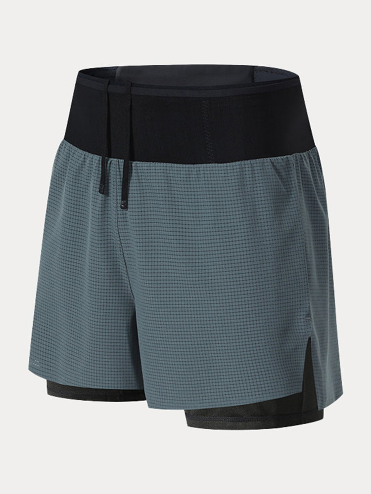 Men's Hybrid Trail Running Shorts - Grey