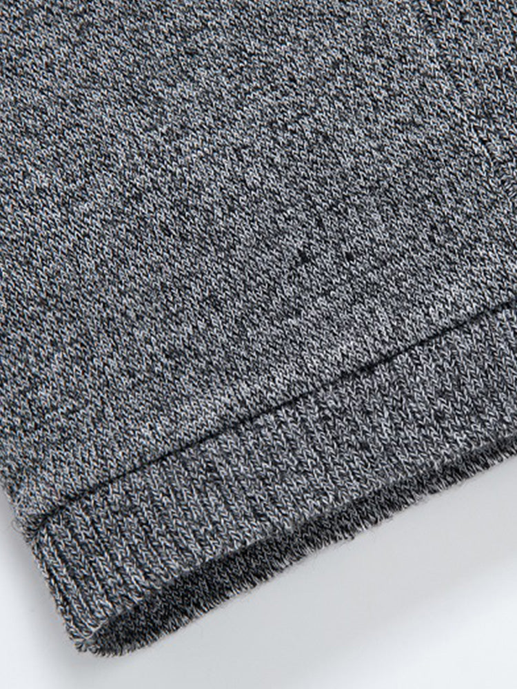 Solid Ribbed Knit Open Front Cardigan - Gray