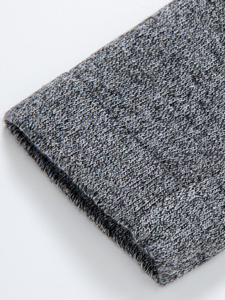 Solid Ribbed Knit Open Front Cardigan - Gray