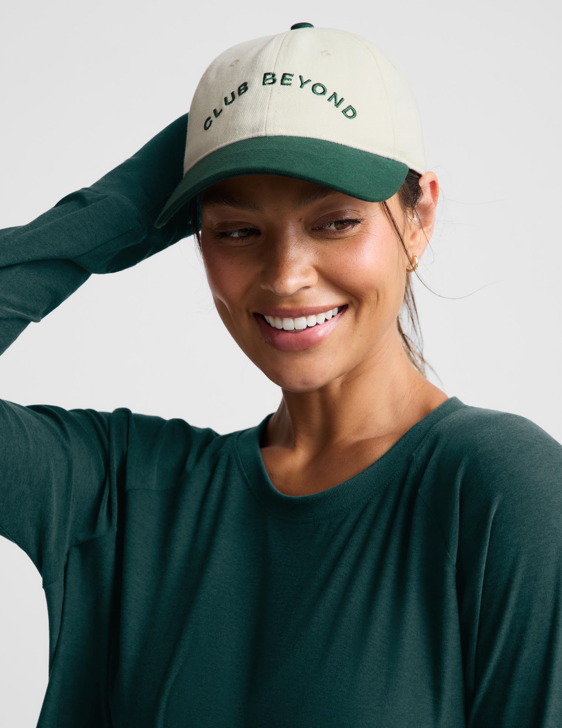Beyond Yoga Dad Hat - Sea Salt/Washed Dark Ivy