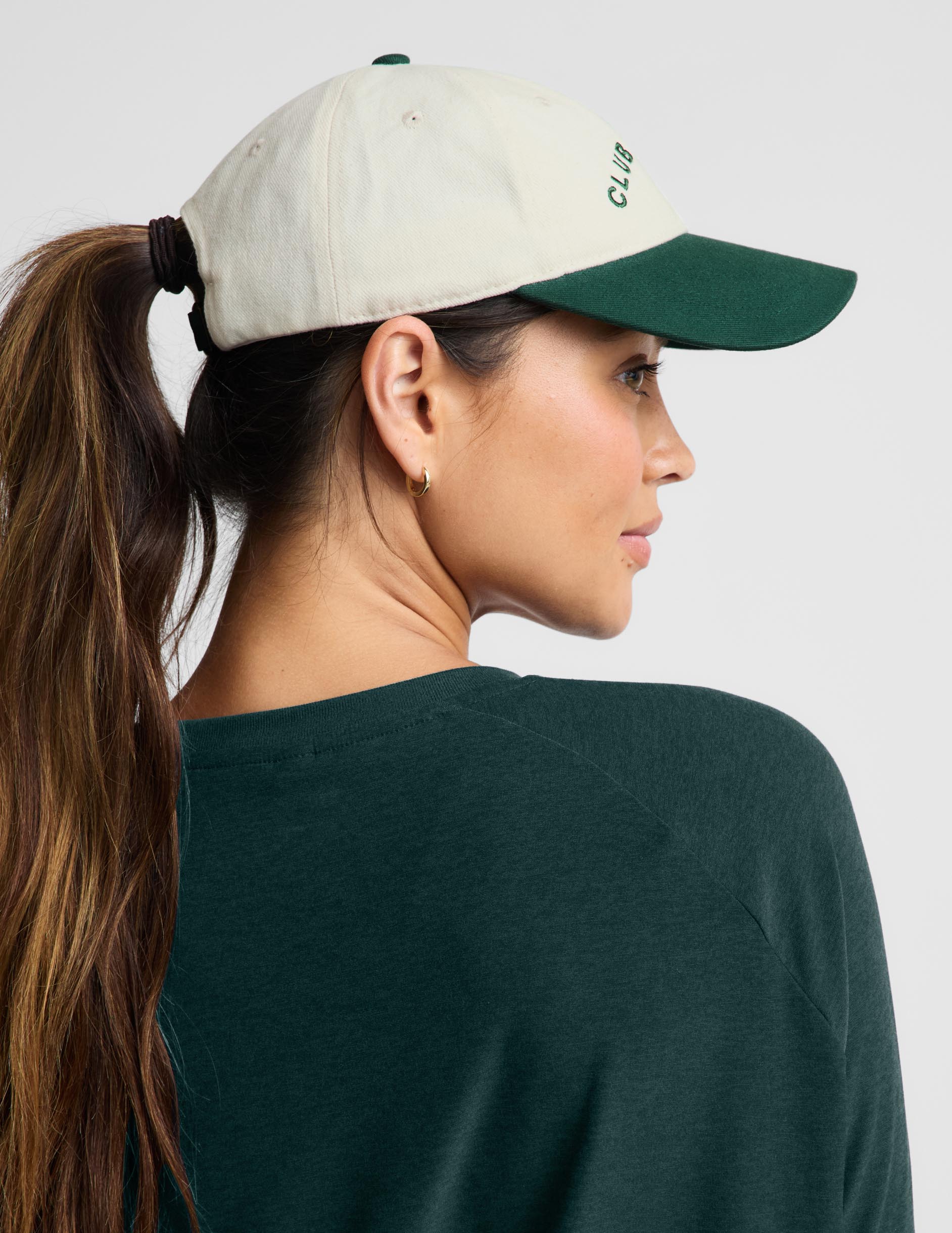 Beyond Yoga Dad Hat - Sea Salt/Washed Dark Ivy
