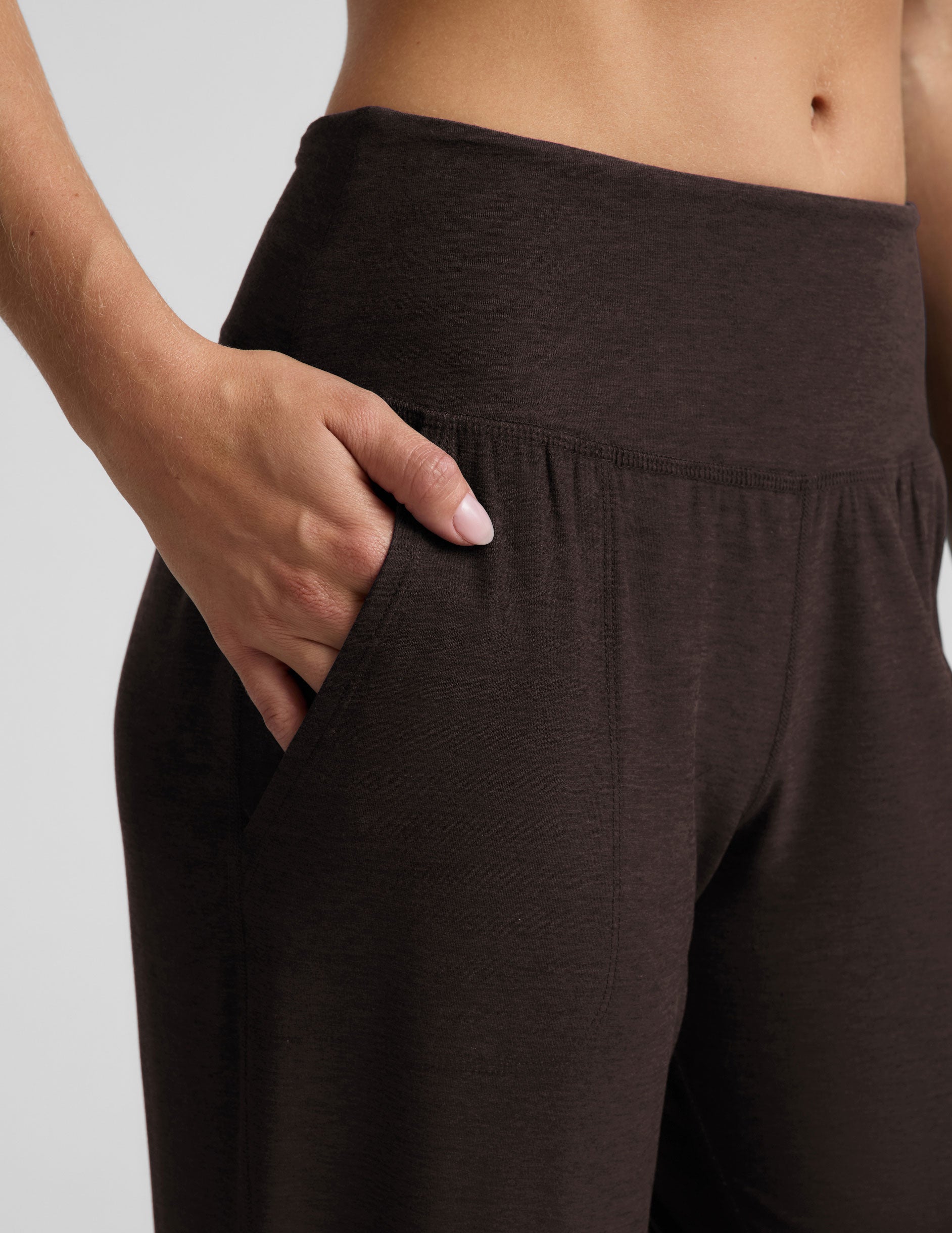 Midweight Spacedye™ Midi Jogger - Dark Chocolate Heather