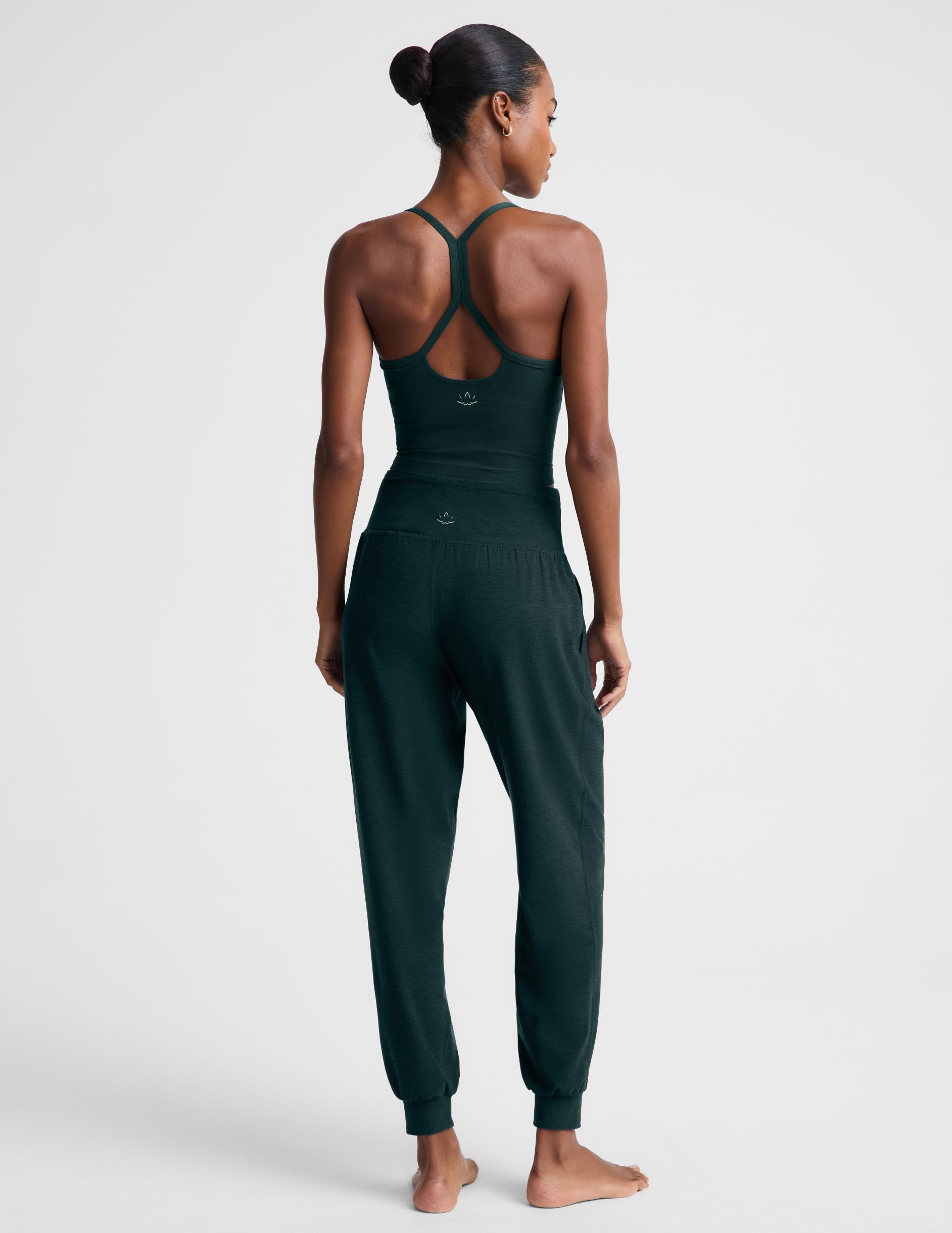 Midweight Spacedye™ Midi Jogger - Dark Ivy Heather