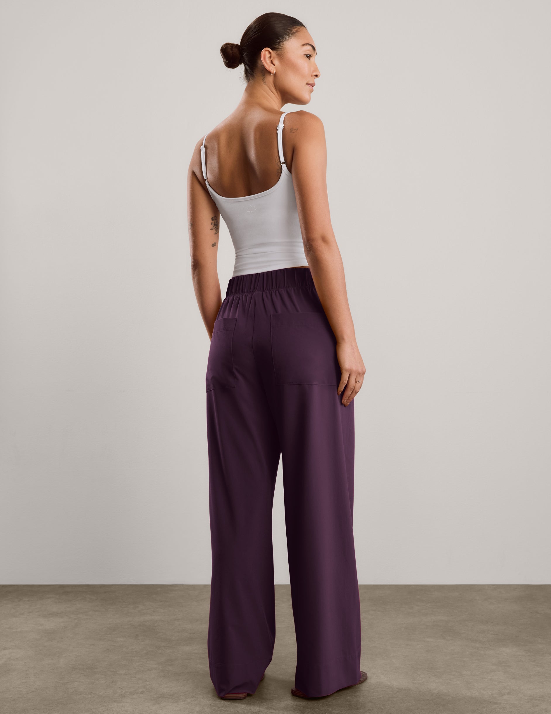 Easy Wide Leg Pant 29" - Brilliant Blackberry