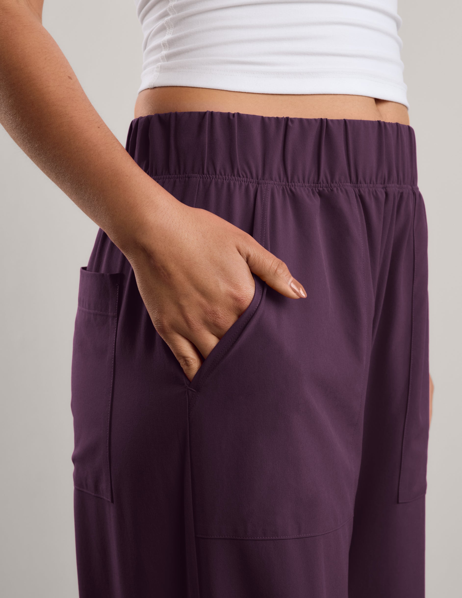 Easy Wide Leg Pant 29" - Brilliant Blackberry