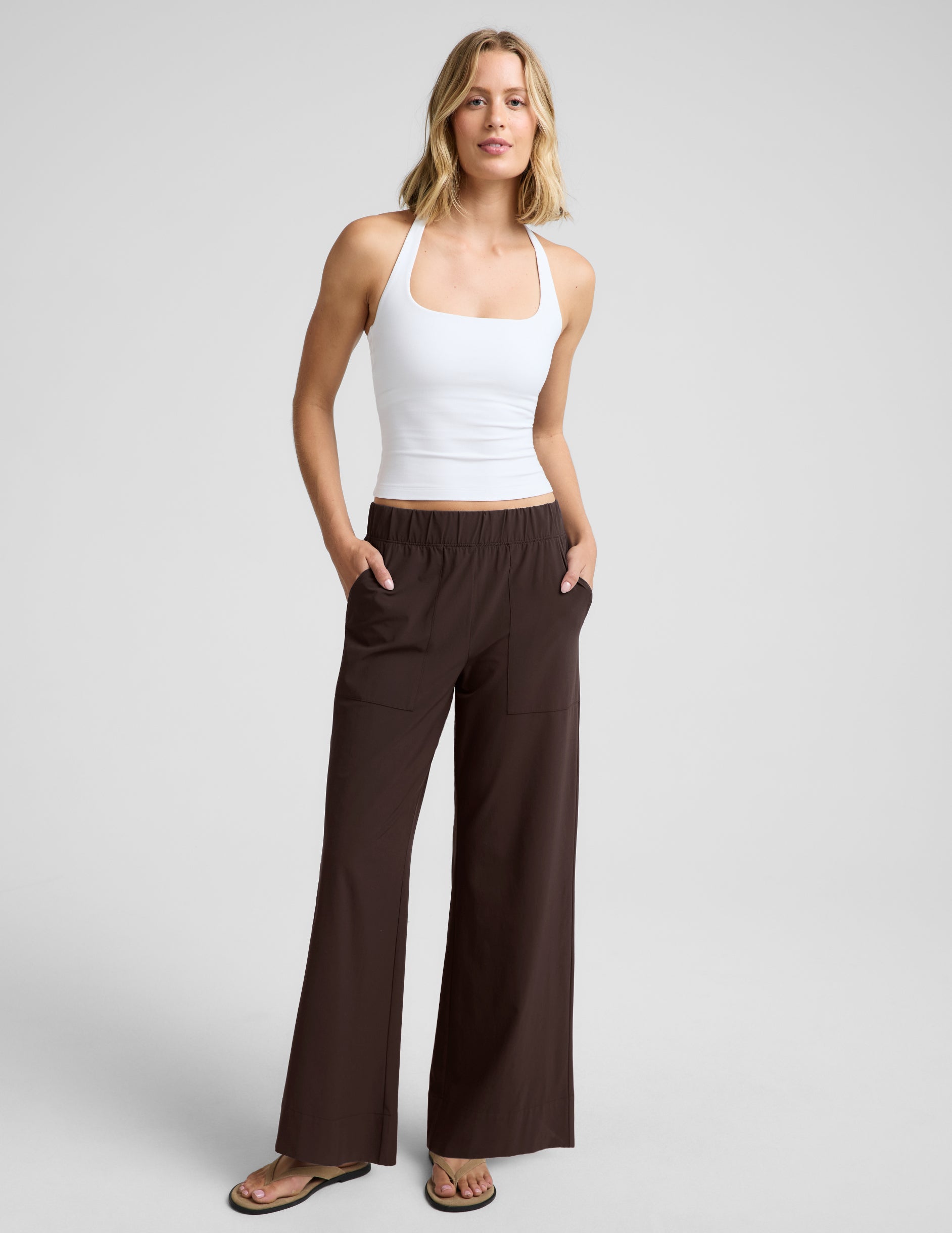 Easy Wide Leg Pant 29" - Dark Chocolate