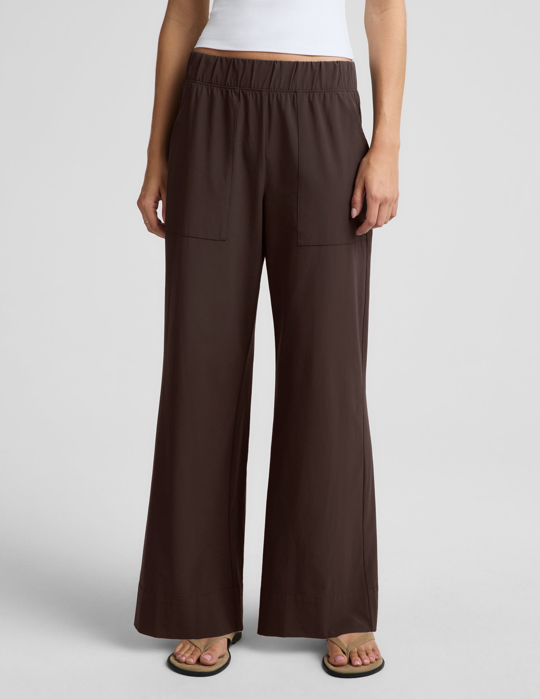 Easy Wide Leg Pant 29" - Dark Chocolate