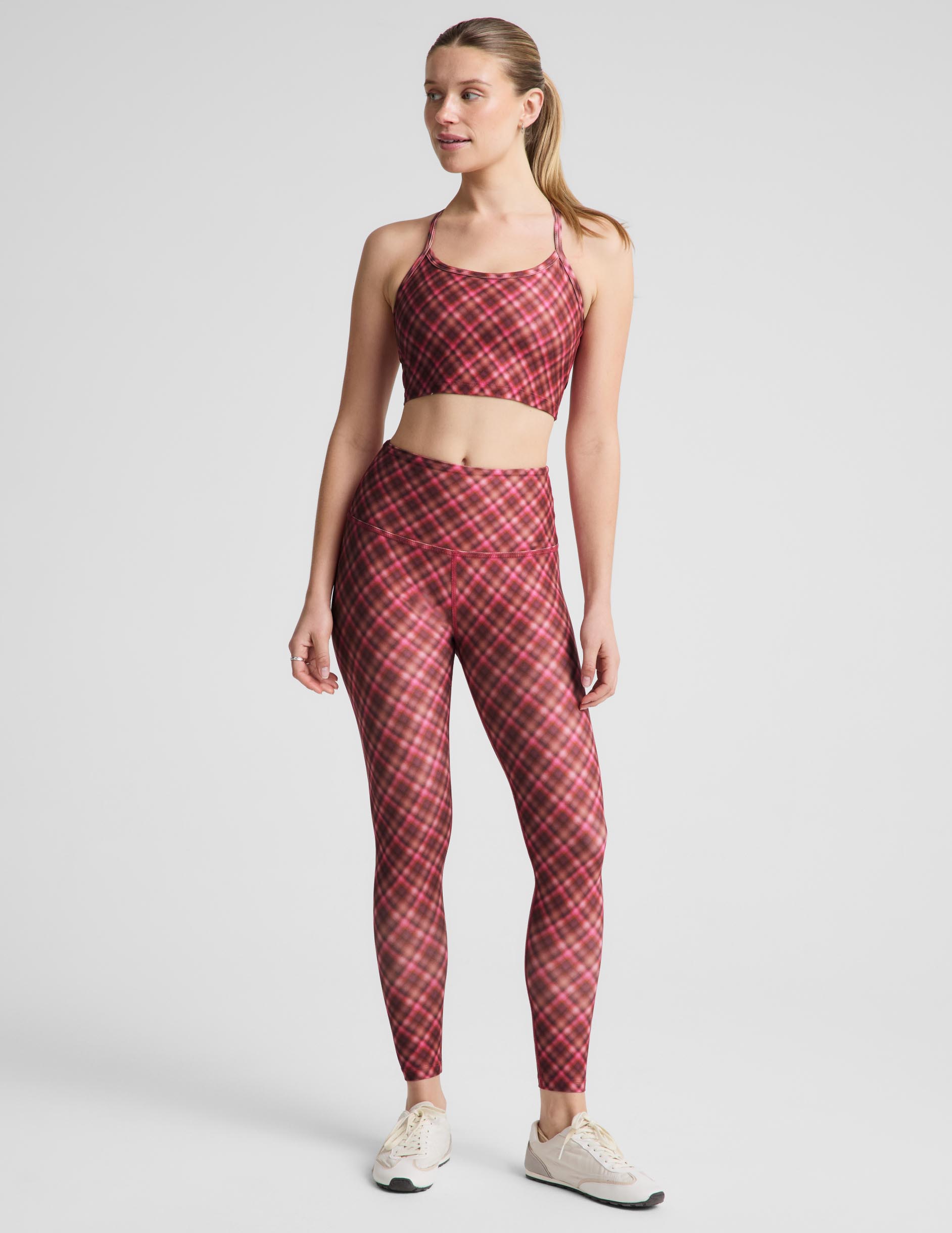 Autumn Argyle SoftMark High Waisted Midi Legging - Autumn Argyle
