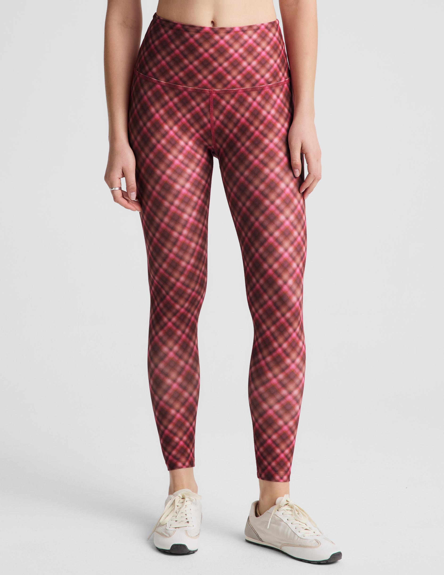 Autumn Argyle SoftMark High Waisted Midi Legging - Autumn Argyle
