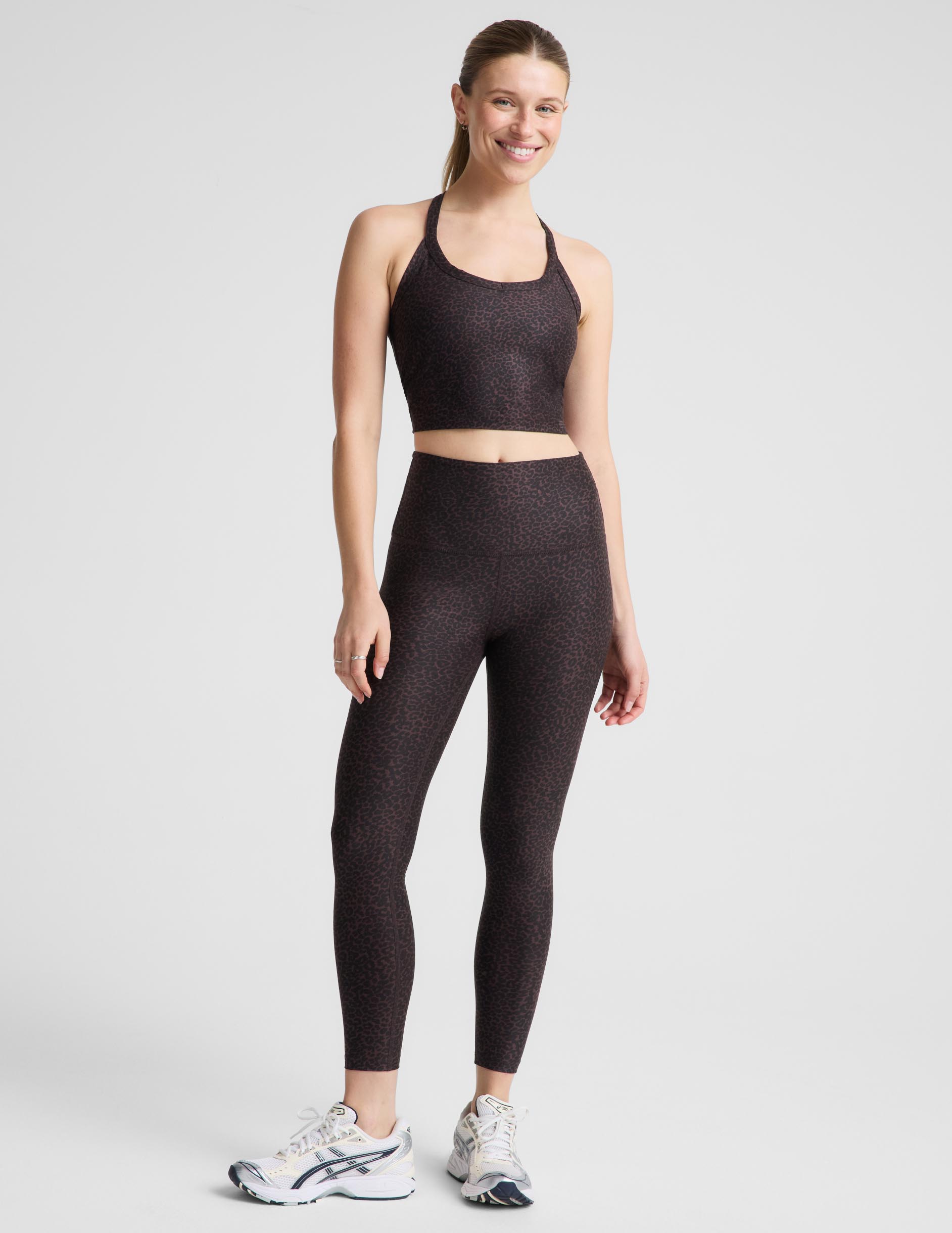 Cocoa Plum Leopard SoftMark High Waisted Midi Legging - Cocoa Plum Leopard